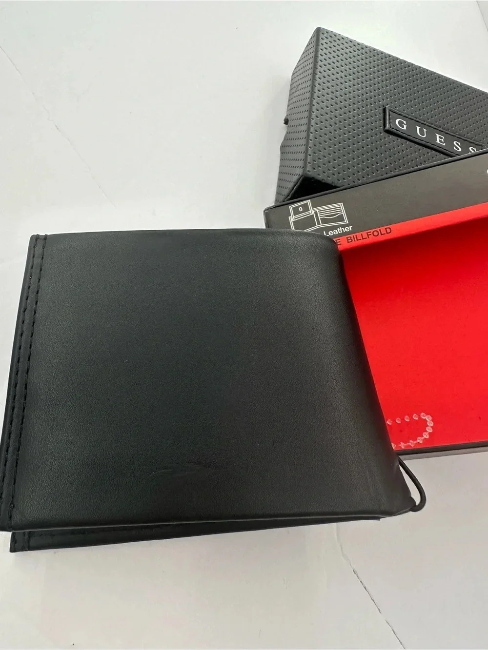 Guess black leather